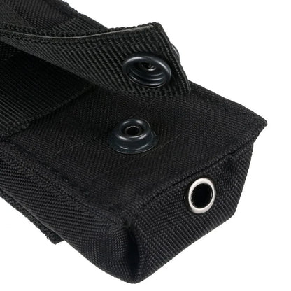 Tactical MOLLE Magazine Pouch - Single Mag Holder with Flashlight & Knife Storage