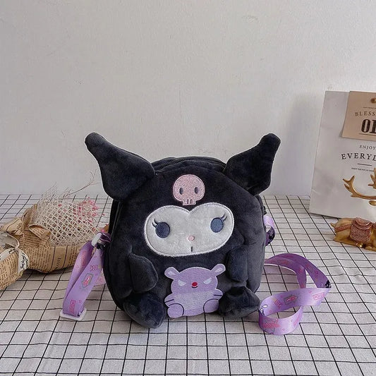 Kawaii Sanrio Backpack – Cute Kuromi, Cinnamoroll, Pompompurin & My Melody Plush Bag for Women & Girls, Christmas/Birthday Gifts