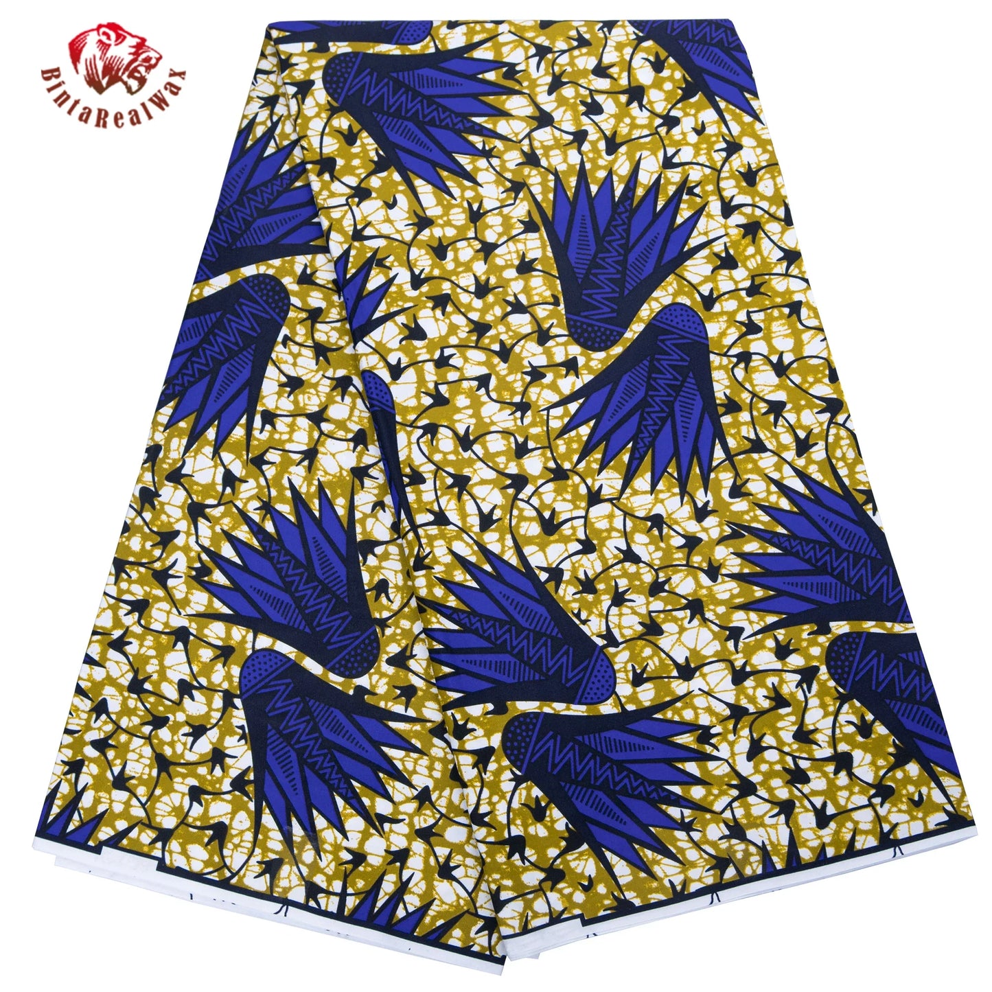 Bintarealwax Ankara Fabric - Wholesale Polyester Sewing Material for Women's Party Dresses FP6390