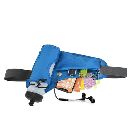 Running Waist Bag with Water Bottle Holder – Hydration Fanny Pack for Men & Women, Gym, Jogging, and Cycling
