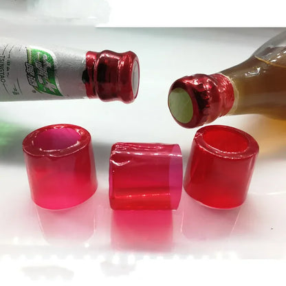 100PCS Wine Bottle Heat Shrink Capsules – Shrink Film Caps for Straight Mouth Bottles Wine Sealing Wrap