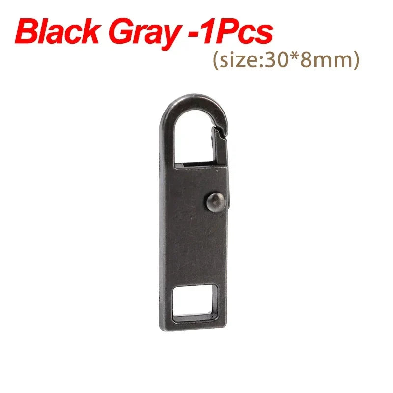 10/1PCS Universal Metal Zipper Pull Replacement — Instant Repair Kit for Luggage, Purses & Clothing Sliders