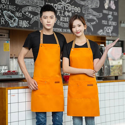 Waterproof Halter Apron – Unisex Kitchen Apron for Men & Women, Salon, Barbecue, Cleaning, Nail, and Roast Mandiles