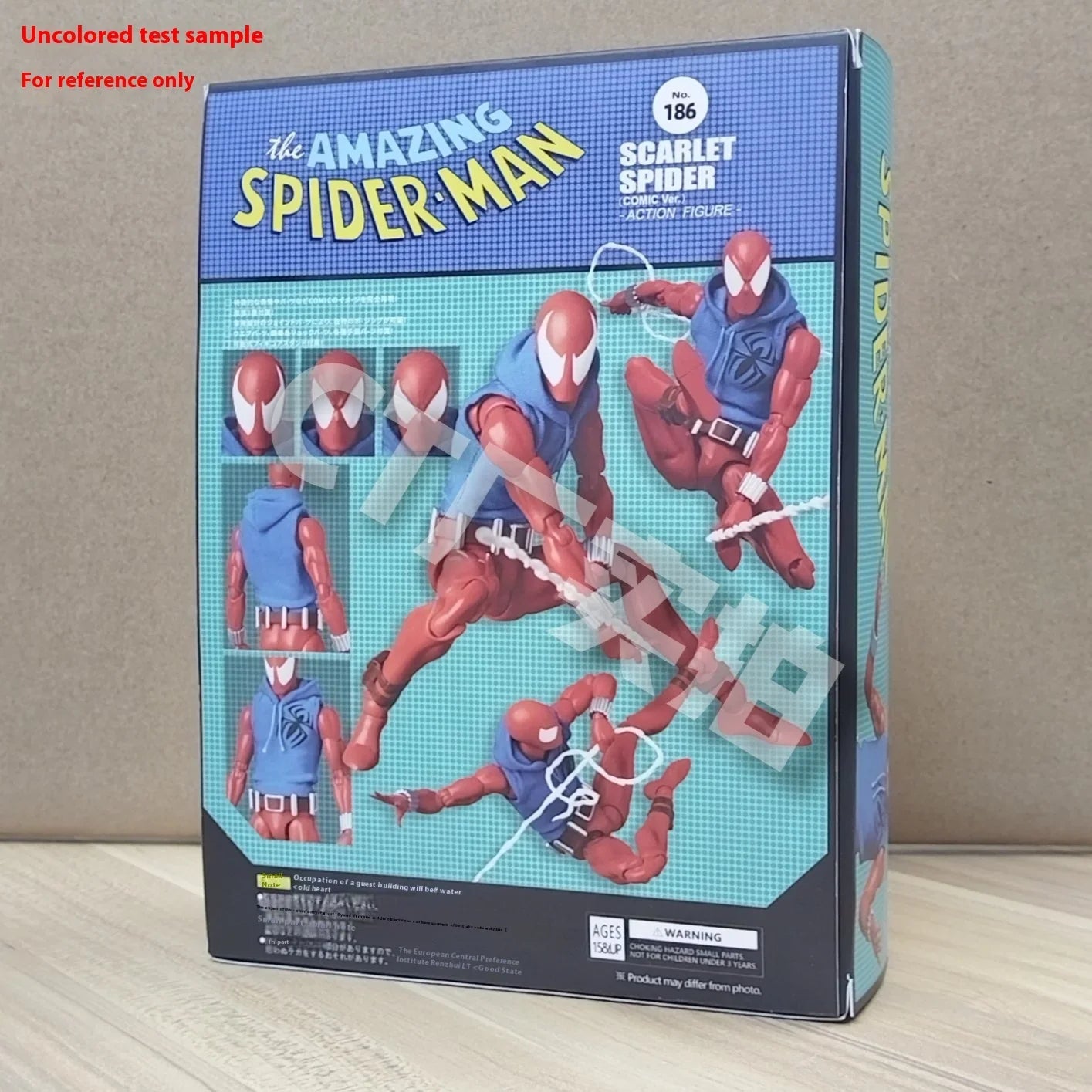 CT Toys Mafex 186 Spiderman Figure – Scarlet Spider Comic Action Figurine Toy Gift