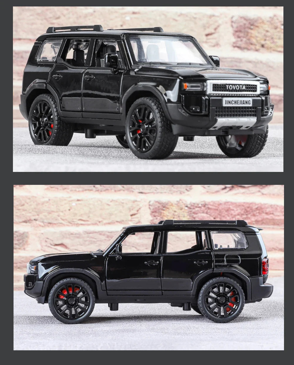 1:32 Toyota Prado Land Cruiser Alloy Diecast Model Car – Off-Road Toy for Kids & Collectible Gift