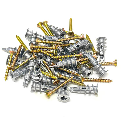 54pcs Self-Drilling Anchor & Screw Assortment — Multipurpose Drywall & Plasterboard Kit for Secure Fastening