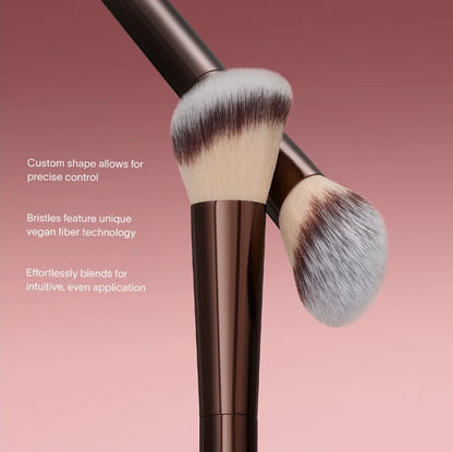 #15 Blush Makeup Brush – Liquid Blush & Bronzer Brush for Cream Cheek Formulas, Metal Handle with Box