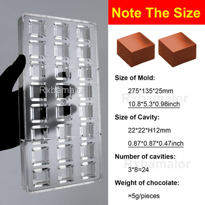 3D Polycarbonate Chocolate Mold - Sphere Diamond Chocolate Bomb & Bonbon Baking Mold for Professional Candy Making