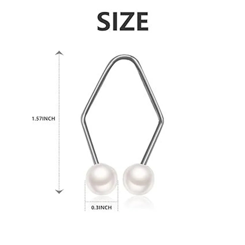 2PCS Alloy Dimple Maker – Pearl Facial Beauty Tool for Cheek Dimples, Easy to Wear Trainer Gift