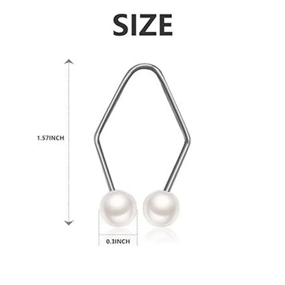 2PCS Alloy Dimple Maker – Pearl Facial Beauty Tool for Cheek Dimples, Easy to Wear Trainer Gift