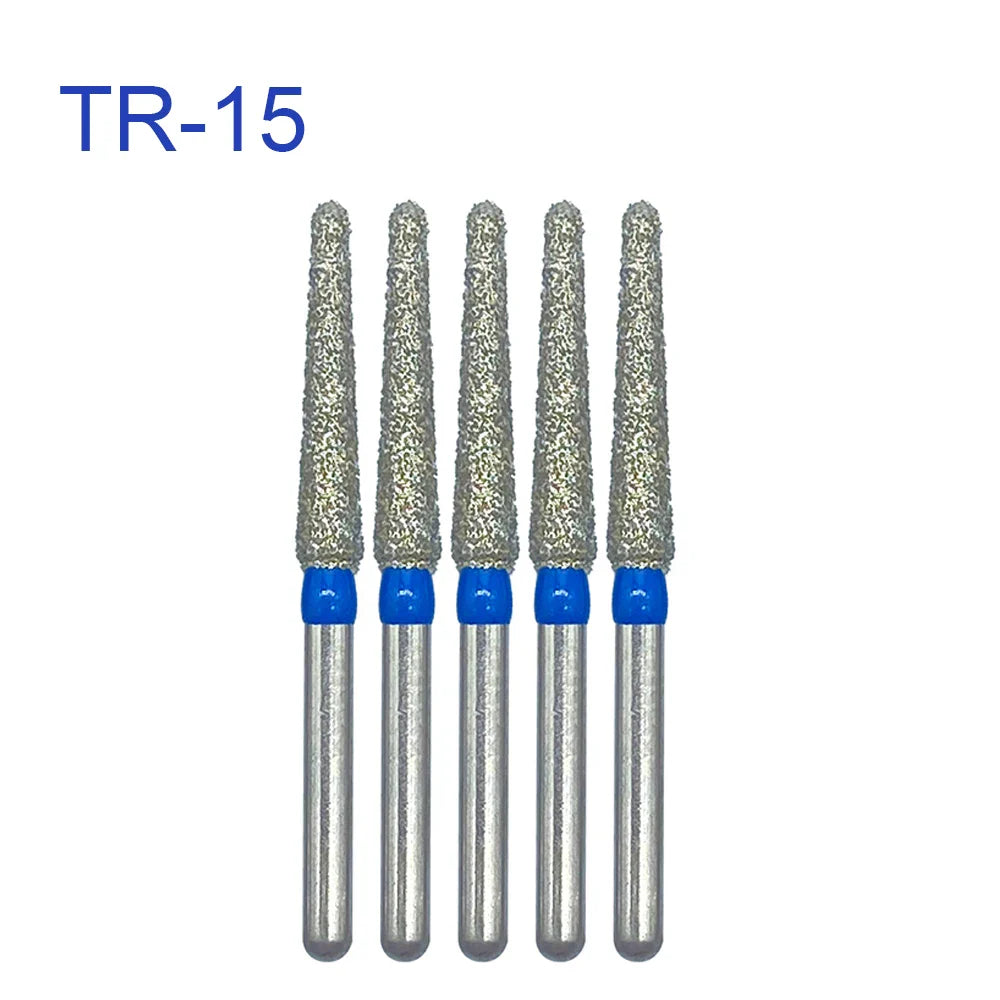 5pcs FG Dia 1.6mm Dental Drills – High-Speed Handpiece Diamond Burs for Teeth Whitening