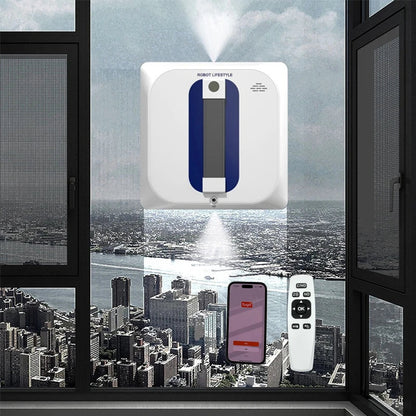 2024 Robot Lifestyle RL4136 Robotic Window Cleaner - Fixed-Point Cleaning, Spray Water, Tuya APP Voice Control, Edge Detection