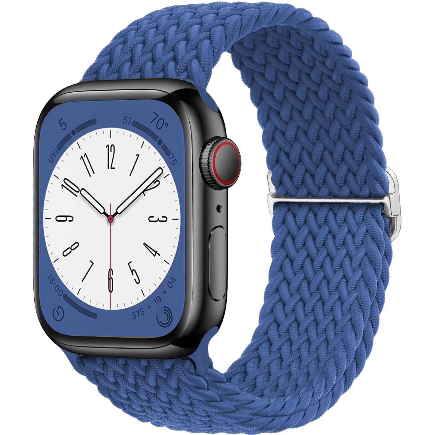 Braided Solo Loop Apple Watch Band – Stretch Nylon Bracelet Strap for Series SE, 6–11 & Ultra 2 (40mm–49mm) Adjustable Correa