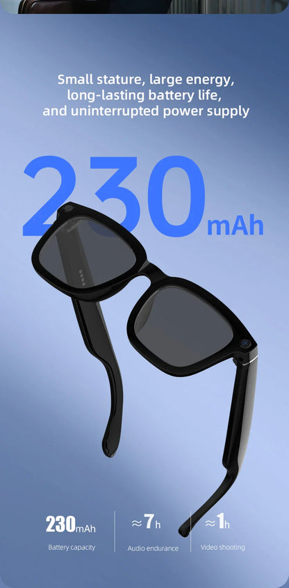 AI Smart Camera Glasses — Polarized Sunglasses with HD1080P Video Recording, WiFi, Bluetooth Calls for Men and Women