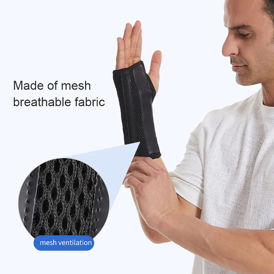 GOBYGO Knob Wrist Guard — Adjustable Tendon Sheath Brace with Removable Steel Plate for Comfort, Fixation & Compression Protection