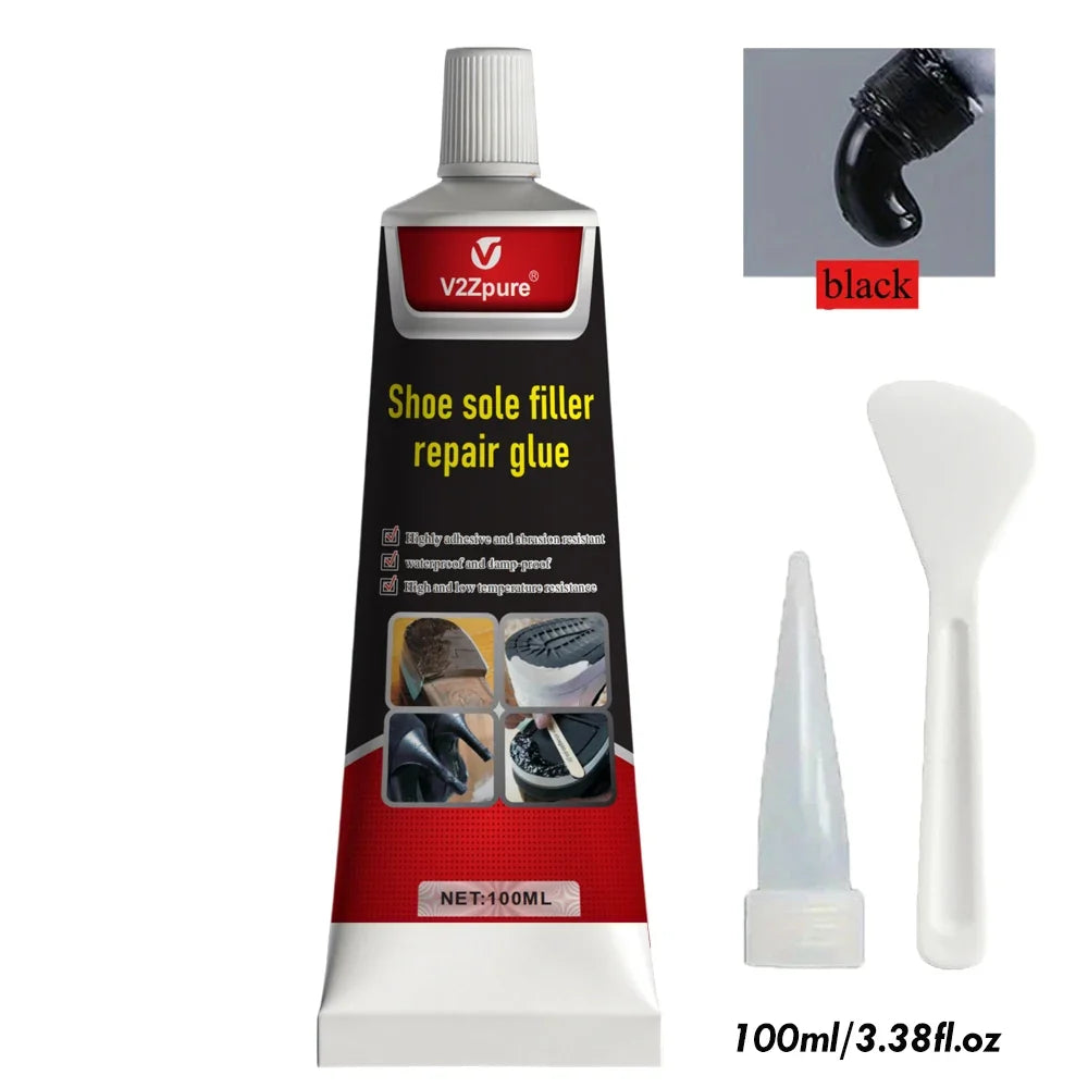Waterproof Shoe Sole Repair Glue - Strong Durable Rubber Repair Sealant Paste for Crack Filling
