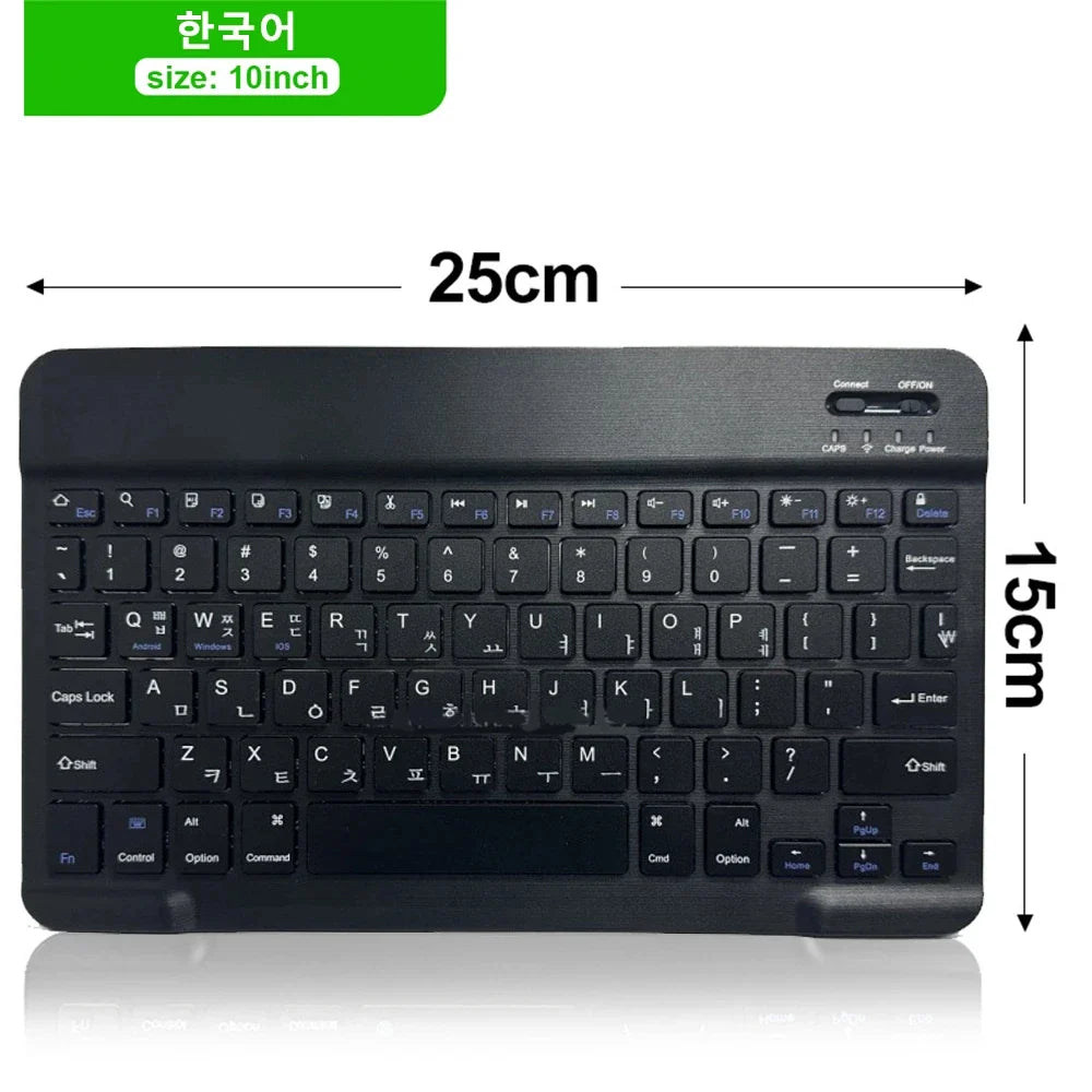 Bluetooth Wireless Keyboard & Mouse Set – Multi-Language Support for iOS, Android, Windows, iPad & Tablets
