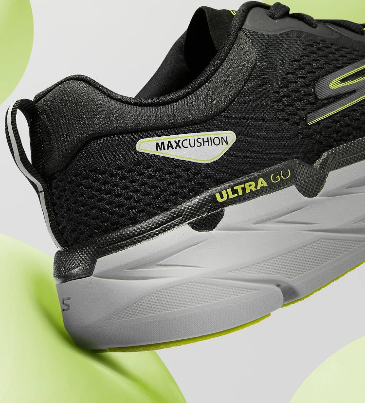 Skechers Max Cushioning Premier Men’s Running Shoes – Shock Absorbing, Moldproof, Antibacterial, Breathable with Classic Strap