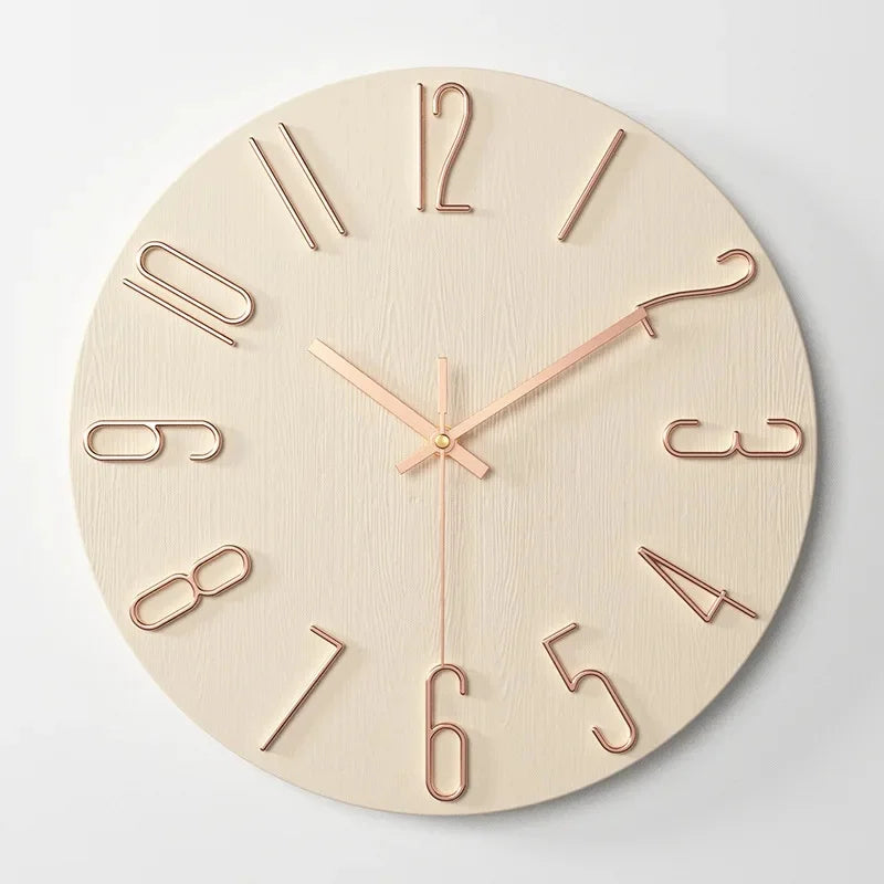 3D Digital Wall Clock – Simple Creative Household Dial, Fashion Decorative 12-Inch (30CM) Clock for Living Room