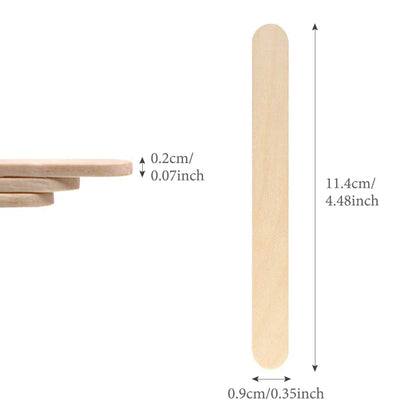 50/100PCS Disposable Wooden Hair Removal Wax Sticks – Body Depilation Spatula Applicators, Beauty Tools