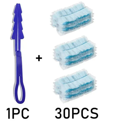 Replacement Microfiber Duster Heads – 10-60pcs Disposable Short Dusters for Home & Office Cleaning, Blinds & Surfaces
