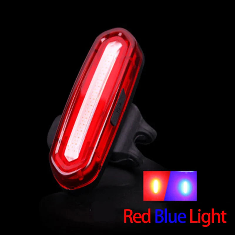 USB Rechargeable LED Bike Tail Light – Bright Rear Warning Lamp for Mountain & Road Cycling