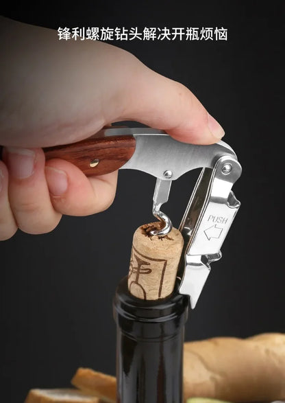 Waiter's Corkscrew - Premium Wine Opener for Effortless Cork Removal
