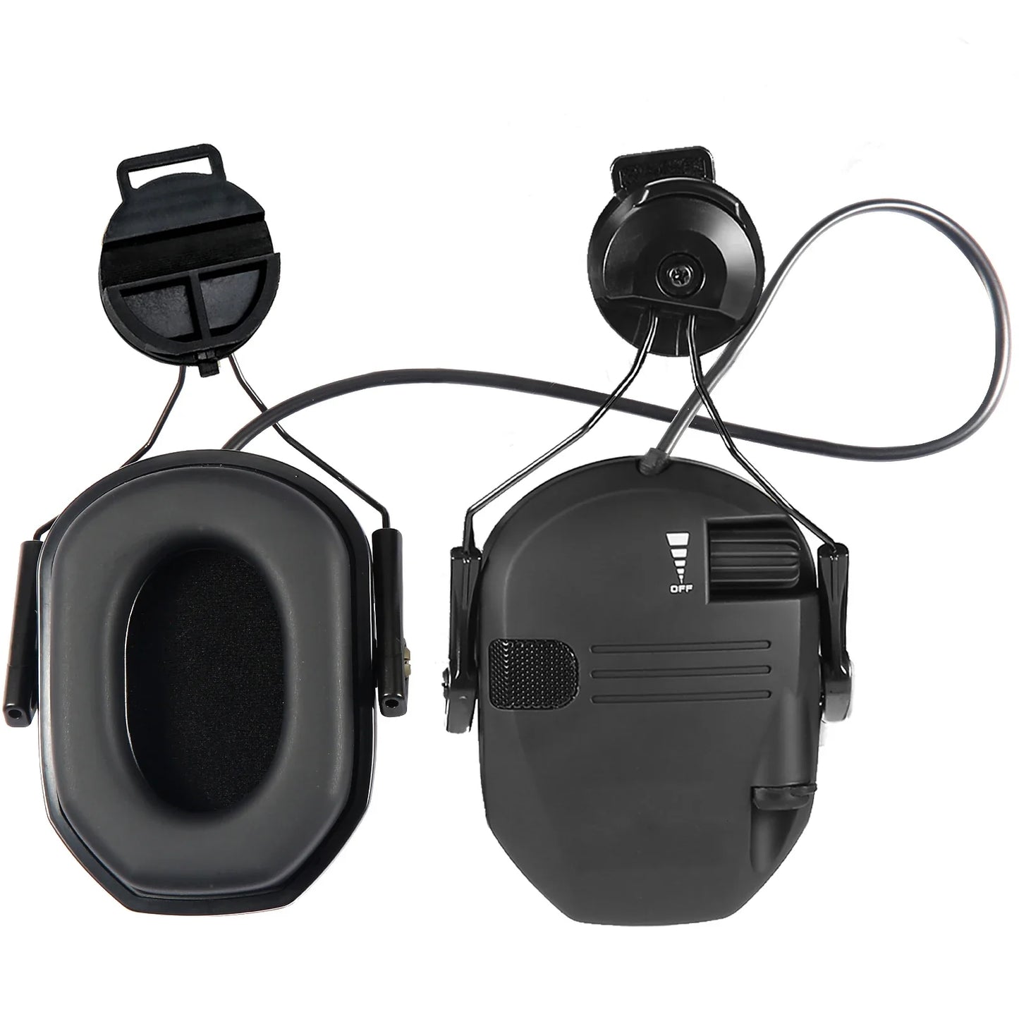 WK Tactical Electronic Shooting Earmuff – New Generation Noise-Reducing Headphones, NRR 23dB Helmet Version