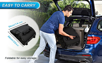 Heavy Duty Golf Travel Bag – 900D Polyester Oxford, Wear-Resistant, Foldable Soft-Sided Case with Zipper & Wheels