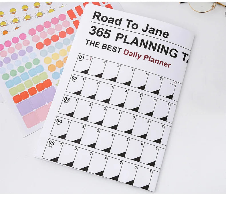2025 2024 Large Wall Calendar Planner Sheet – Kawaii To-Do List & Schedule Organizer for Office & Home