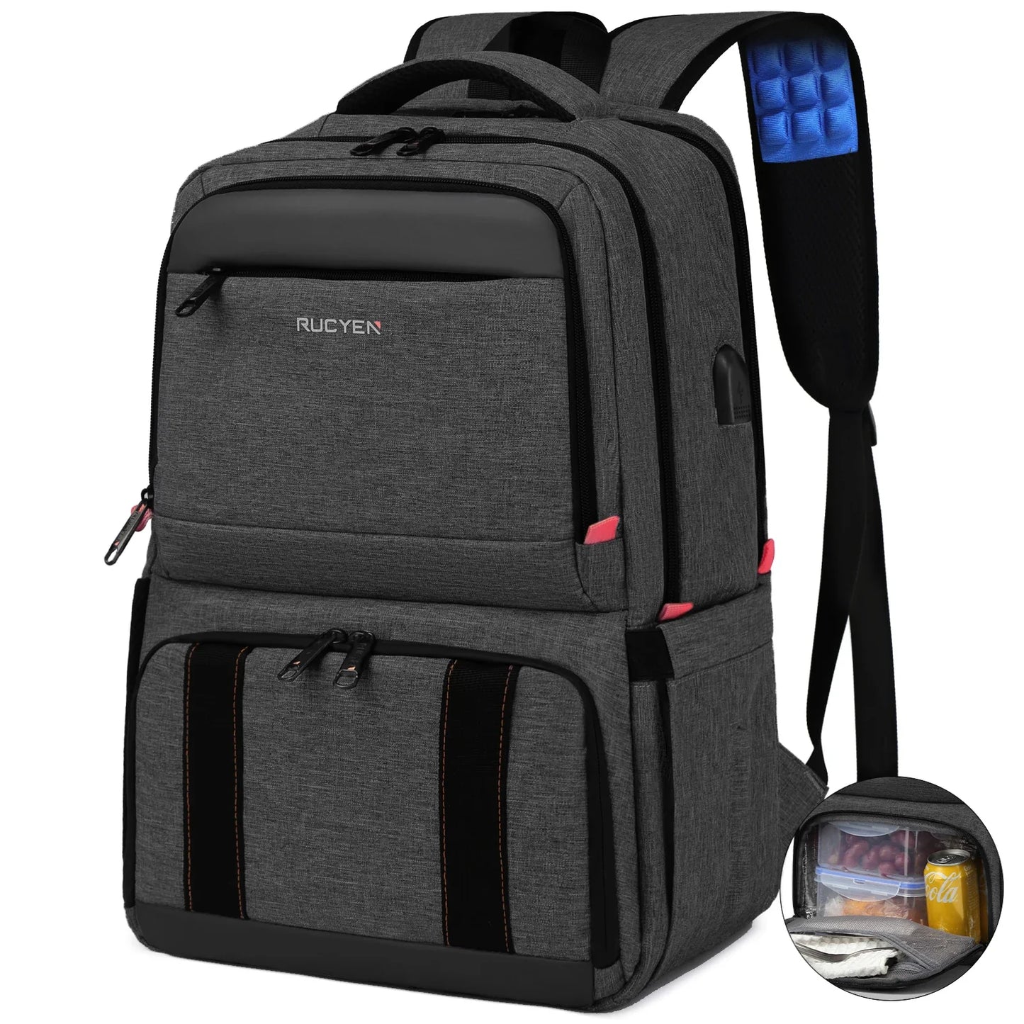 Insulated Lunch Backpack - Large Capacity Waterproof Cooler Bag for Picnic, Camping, Travel & Outdoor Activities
