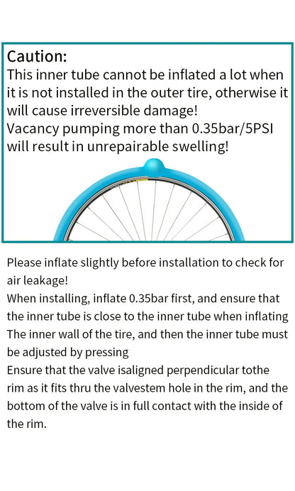 GUSTAVO Ultralight TPU Road Bike Inner Tube – 700x18-28C with 45/65/85mm Valve, 24g