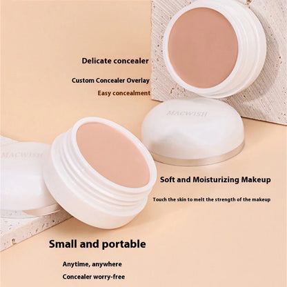 Waterproof Full Coverage Concealer – Natural Finish Foundation for Tattoos, Scars, Dark Circles, Acne, and All Skin Types