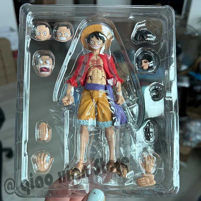 One Piece Action Figures - Luffy, Zoro, Ace Anime Models with Movable Joints for Kids' Birthday Gifts & Collection
