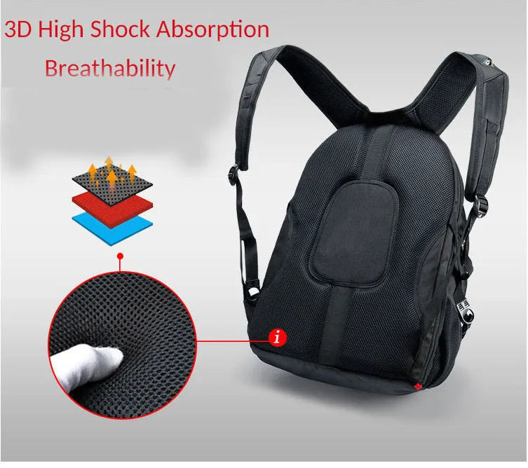 Swiss Multifunctional 17 Inch Laptop Backpack – Durable Travel Bag with USB Charging Port, Water-Resistant College Bookbag