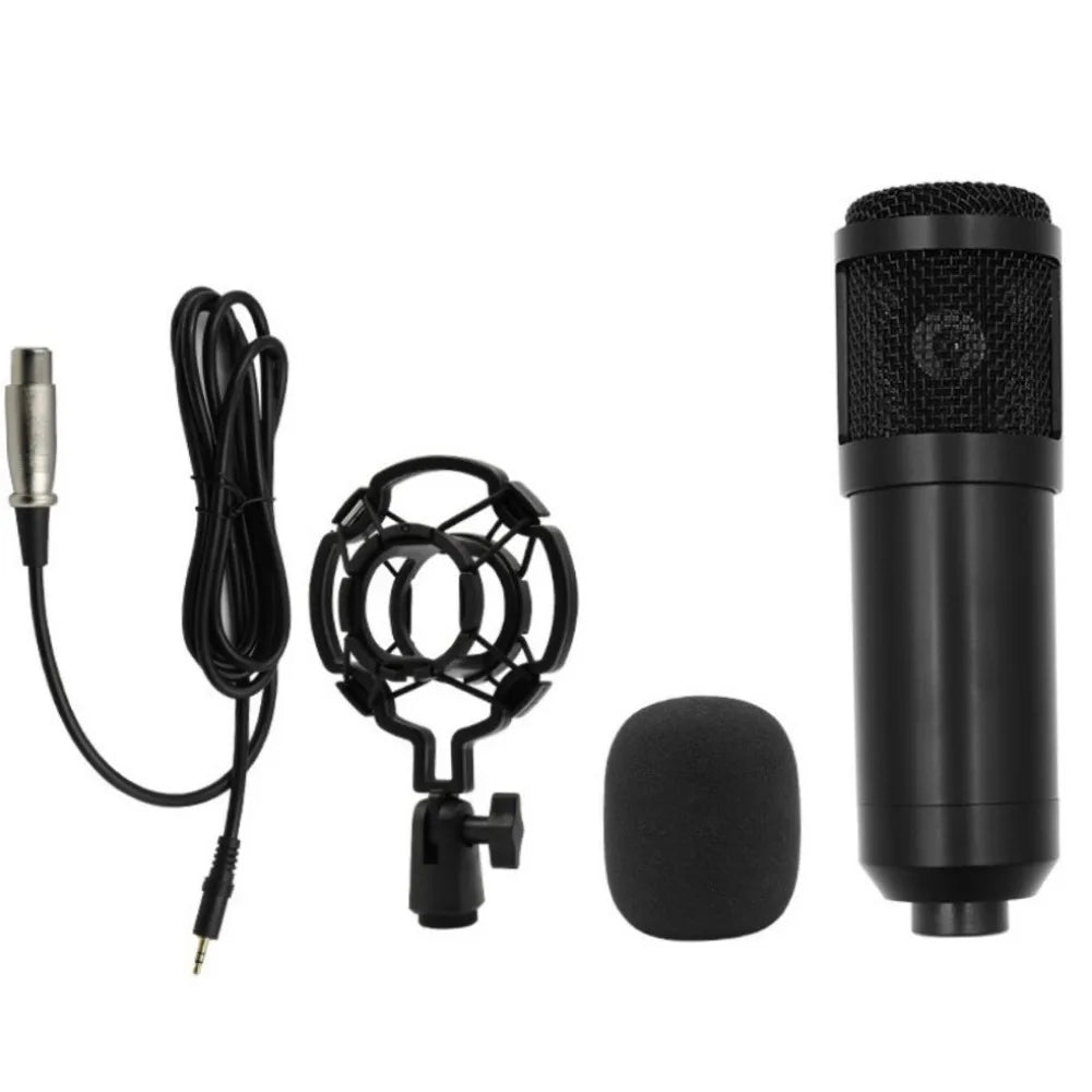 V8/V8S Sound Card Microphone Kit - Live Streaming Recording Set with Boom Arm Stand for PC & Mobile