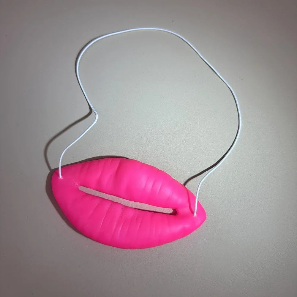 5PCS Pink Lip Gag Toy – Funny Novelty Party Props for Photography, Pranks & Gifts for Friends