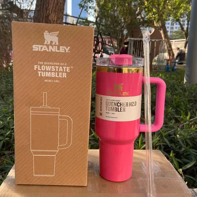 Stanley Quencher H2.0 30/40oz: FlowState Stainless Steel Vacuum Insulated Tumbler with Lid and Straw - Cold & Warm Water