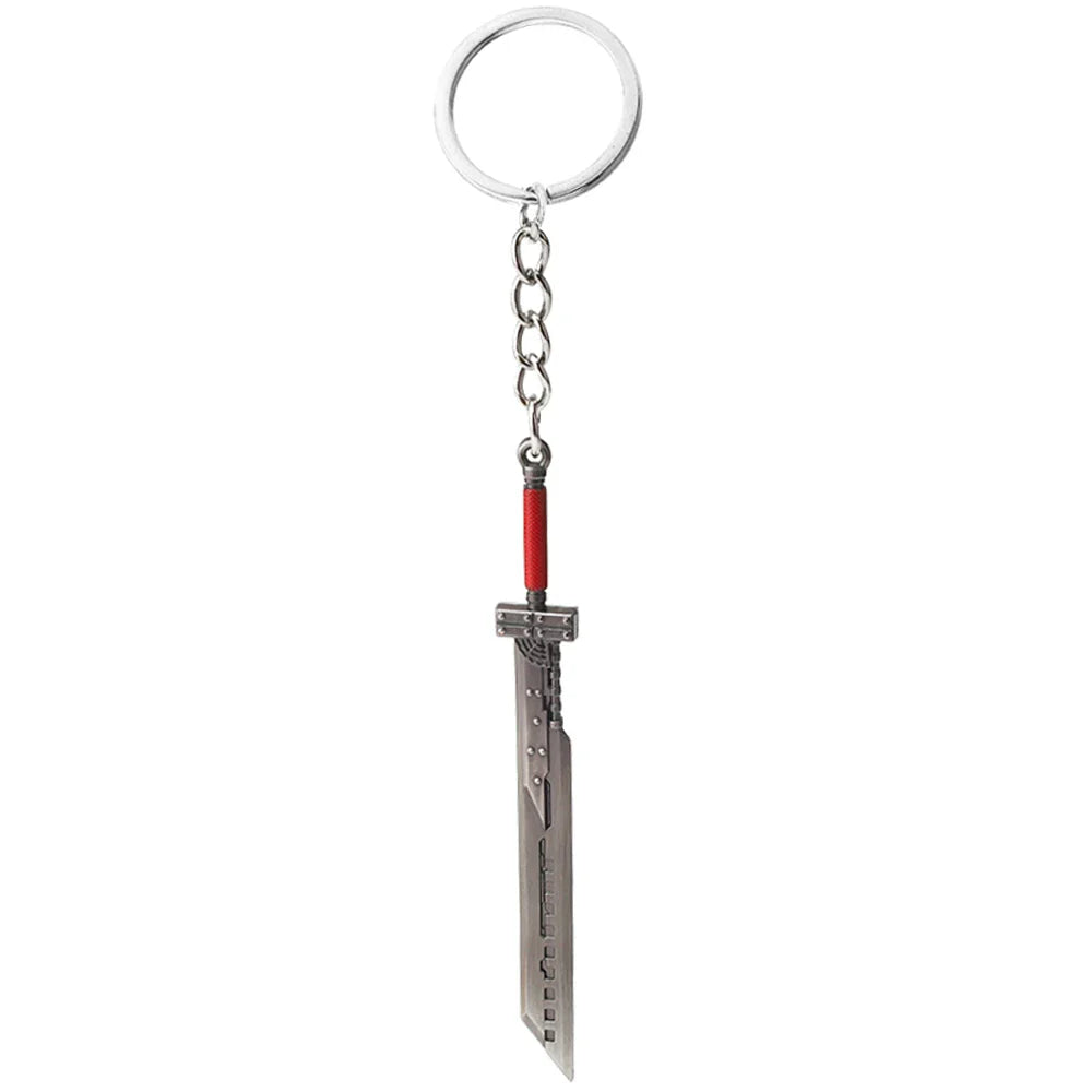 Final Fantasy Sword Pendant Keychain – Mini Remastered Game Key Ring for Car, Backpack & Cosplay Jewelry Accessories Gift