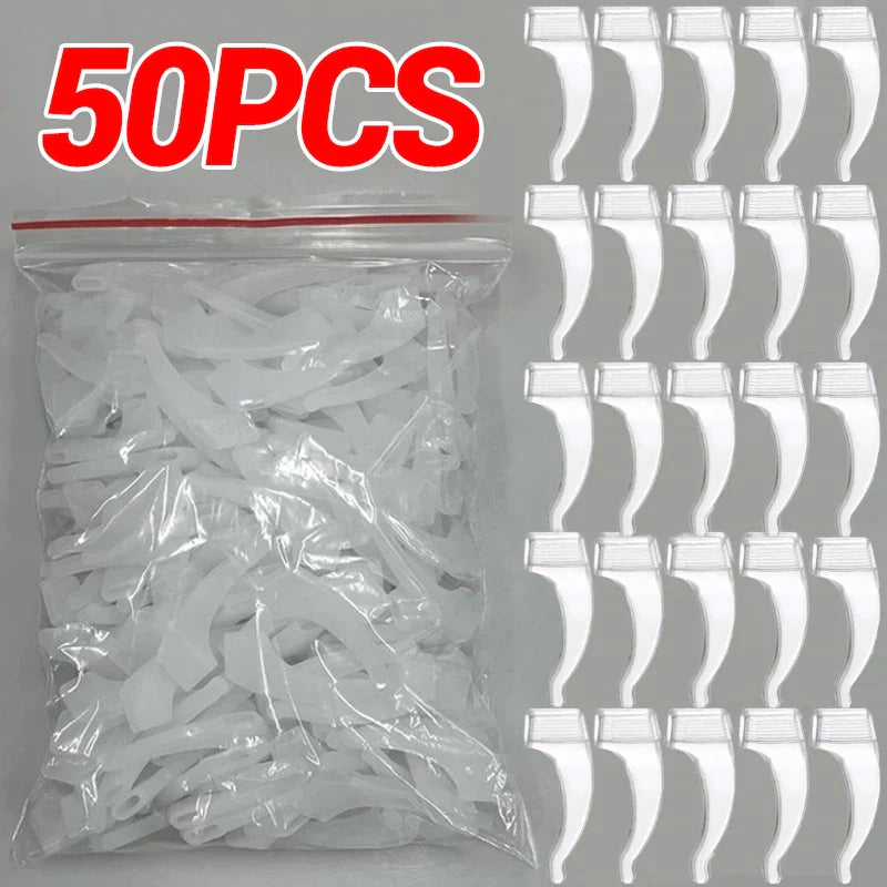 Anti-Slip Silicone Ear Hooks for Glasses | Elastic Eyewear Grip, Temple Holder & Fastener Accessories