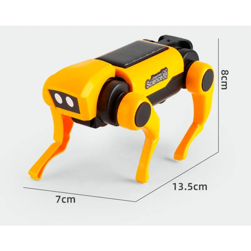 Solar Powered Robot Dog Kit – DIY STEM Science Experiment Toy for Kids, Educational Puppy Model, Christmas Gift