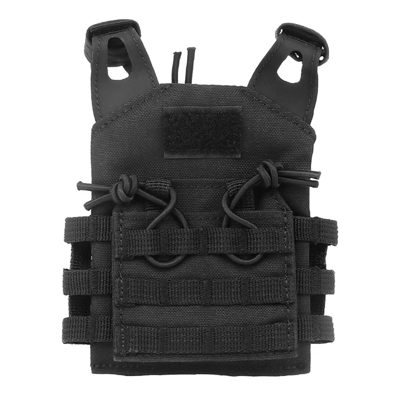 Mini Tactical Beer Bottle Vest Cover – Molle Vest Drink Holder for Dolls & Miniature Sets