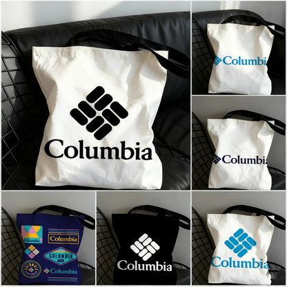 Classic Canvas Tote Bag - Large Capacity Double-Sided Print Shoulder Shopping Bag