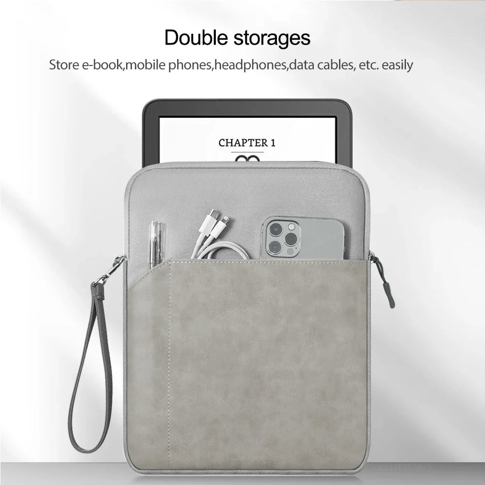 Portable Sleeve Bag for Kindle Paperwhite 1-7 and Kindle 10th/11th (2021/2022) - 6.8-Inch eBook Case Handbag Pouch