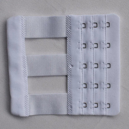 2PCS Women’s Bra Extension Strap – 3 Rows, 5 Buckles, Elastic Adjustable Hook Clip for Bra Accessories