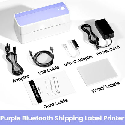 Phomemo 241 Bluetooth Thermal Label Printer – Wireless 4x6 Shipping Label Printer Compatible with iPhone, Android, Mac & Windows