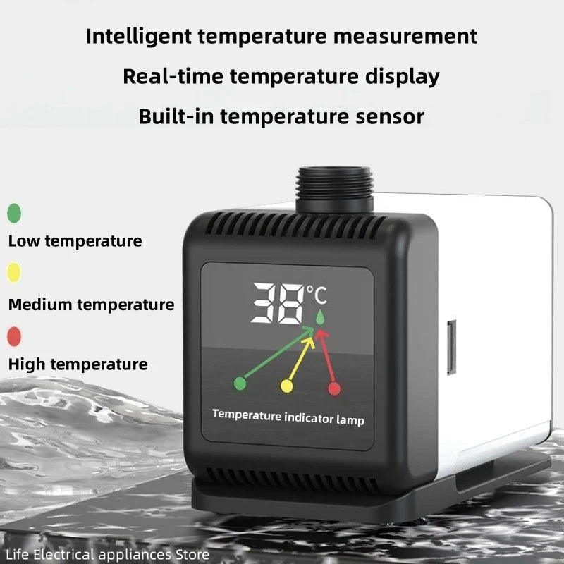 Intelligent Temperature Measuring Portable Home Shower - Pure Copper Brushless Motor, Simple One-Piece Installation