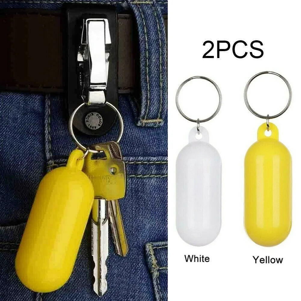 2PCS Floating Keyring for Boat & Kayak – Buoyant Keychain, Marine Sailing, Fender & Boat Accessory