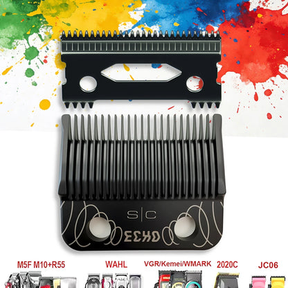 Professional Electric Clipper Replacement Blade - ECHO CRUNCH Compatible Barber Fade Blade