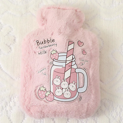 500ML Cute Kawaii Hot Water Bottle — Portable Winter Hand & Bed Warmer for Girls